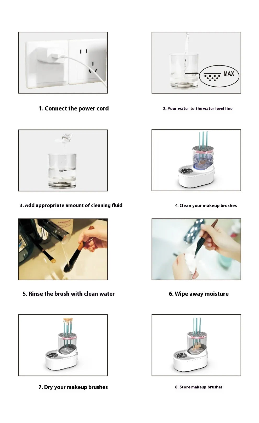 Professional Electric Makeup Brush Cleaner & Dryer