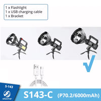Rechargeable High Power Led Flashlights Ultra-Long Lighting Distance Lamp Searchlight XHP70 Powerful Lantern Torches